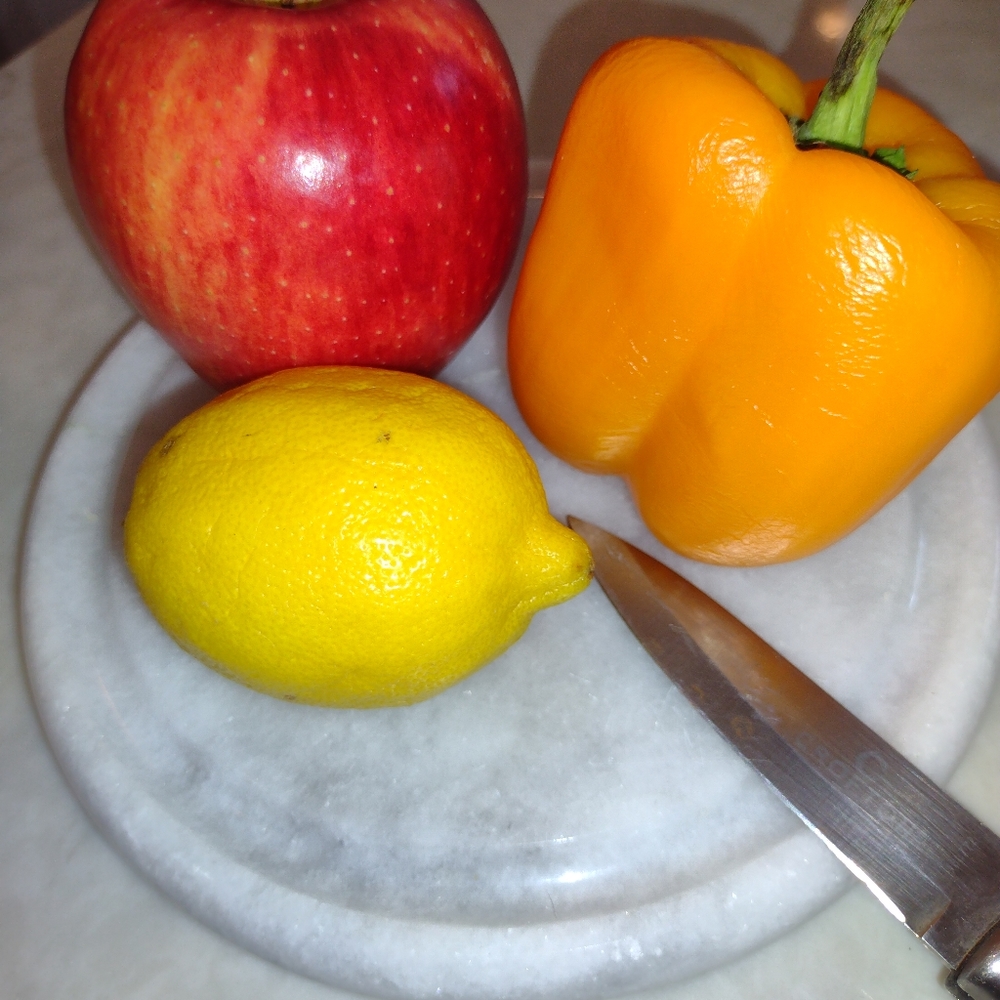 Marble Fruit and Cheese Serving Plate - Picture 2 of 9